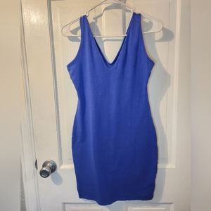 Blue bodycon dress